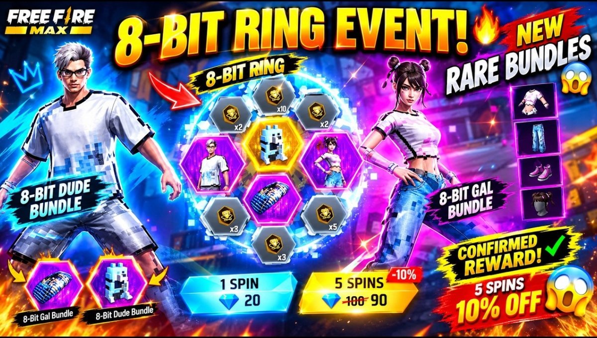 Free Fire 8 Bit Ring Event Trick