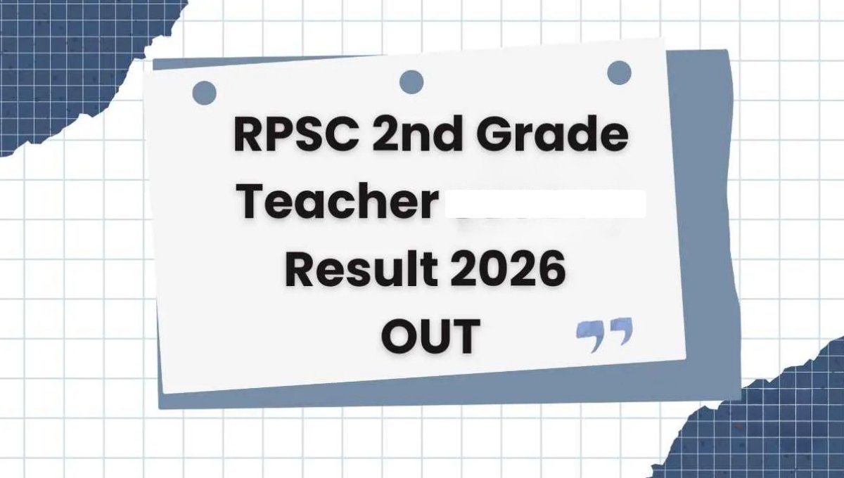 RPSC 2nd Grade Teacher Result 